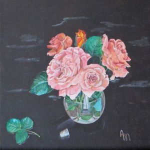 Voir le détail de cette oeuvre: Un bouquet de Rose Polka